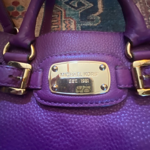 Michael Kors Purple Top handle 3 compartment tote - Picture 13 of 16